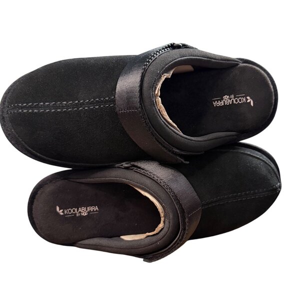 Koolaburra by UGG Tizzy Black Suede Platform Clogs Size 10 - Picture 16 of 16